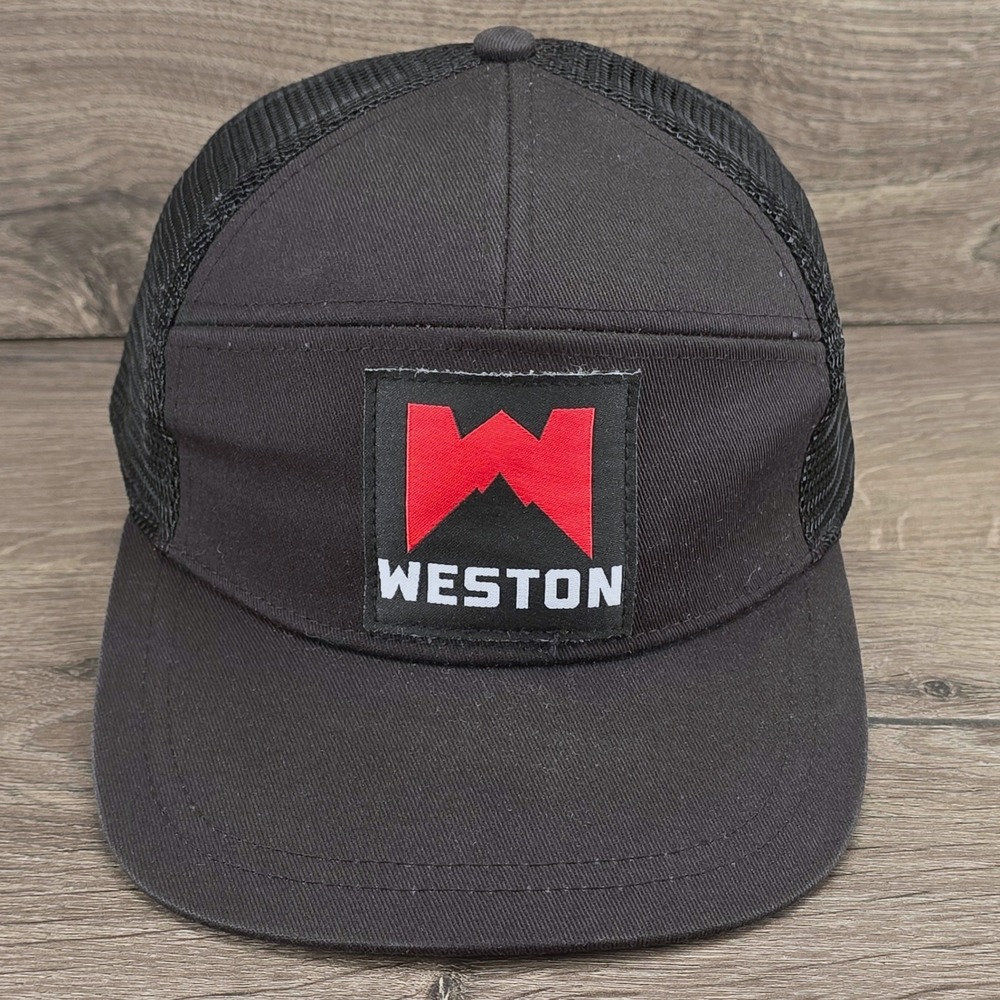 Weston Hat Cap Adult Snapback Black Mesh Trucker Snowboard Snowboarding Gorpcore
